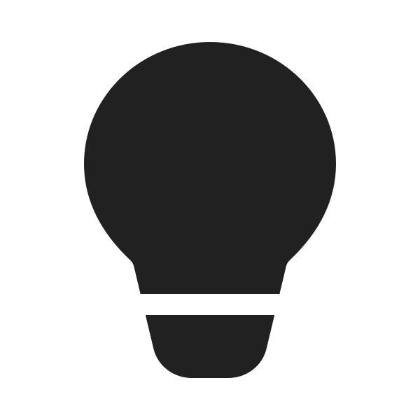 Ic Fluent Lightbulb 20 Filled