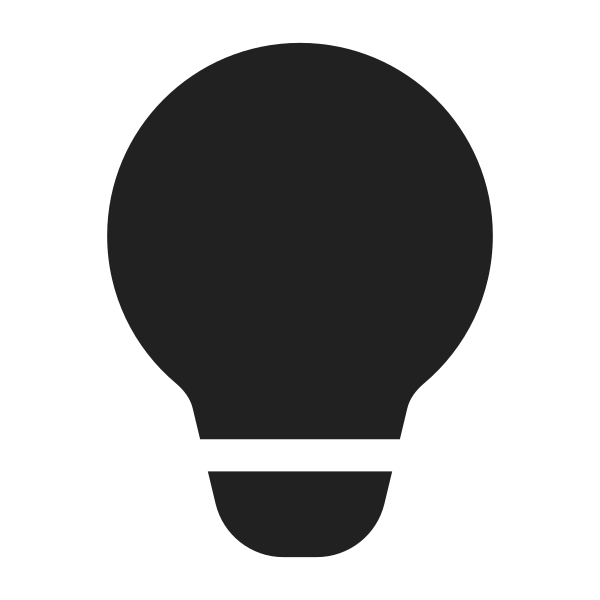 Ic Fluent Lightbulb 28 Filled
