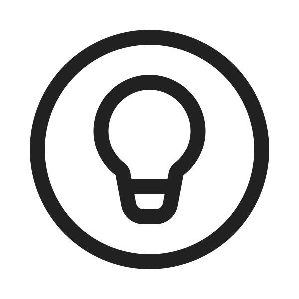 Ic Fluent Lightbulb Circle 20 Regular