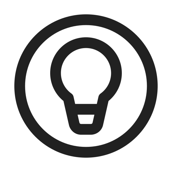 Ic Fluent Lightbulb Circle 24 Regular