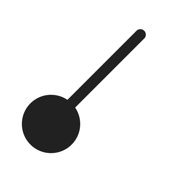 Ic Fluent Line Flow Diagonal Up Right 24 Filled