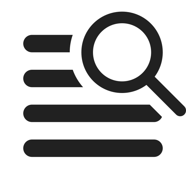 Ic Fluent Line Horizontal 4 Search 16 Filled