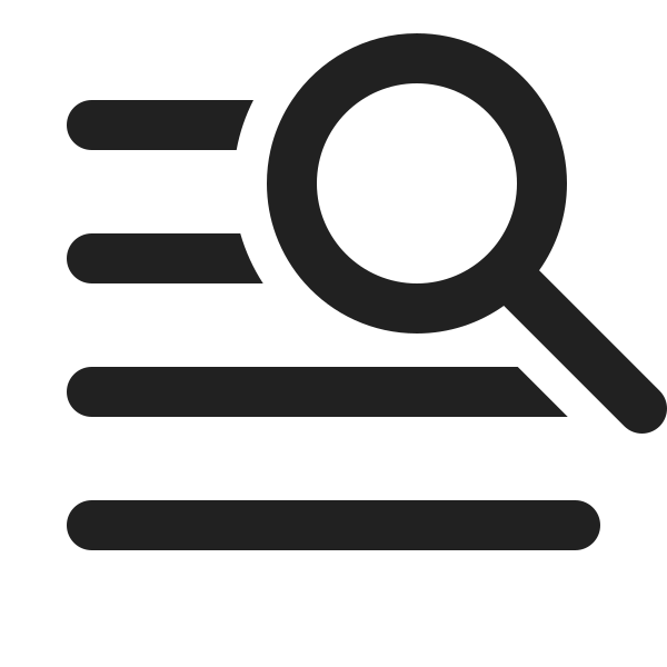 Ic Fluent Line Horizontal 4 Search 20 Filled