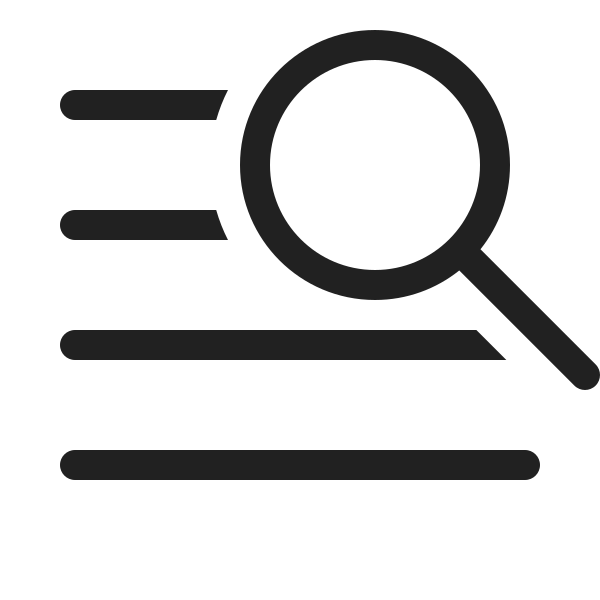 Ic Fluent Line Horizontal 4 Search 20 Regular