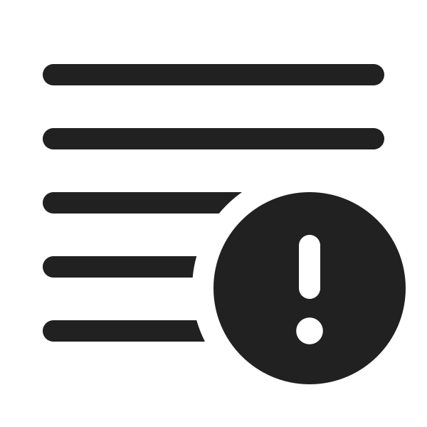 Ic Fluent Line Horizontal 5 Error 20 Regular
