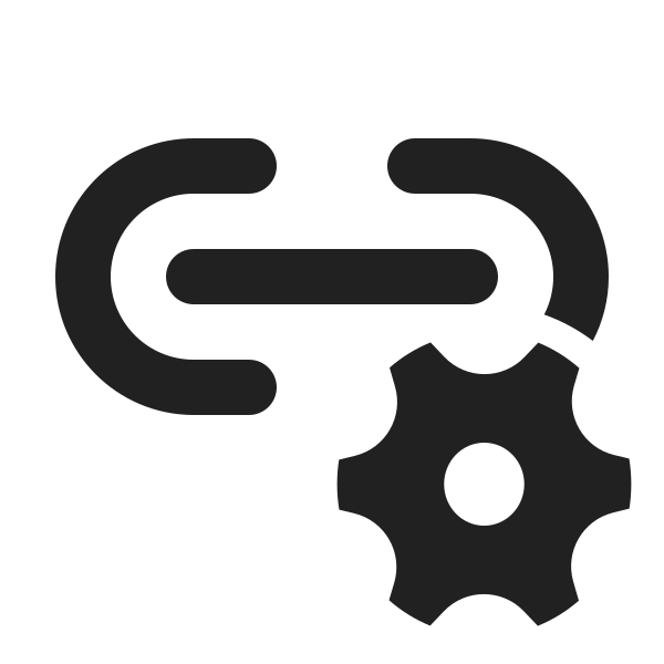 Ic Fluent Link Settings 24 Filled