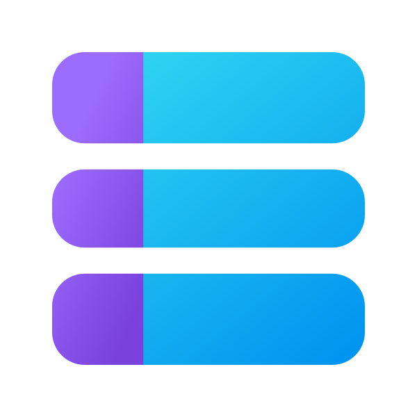 Ic Fluent List Bar 32 Color