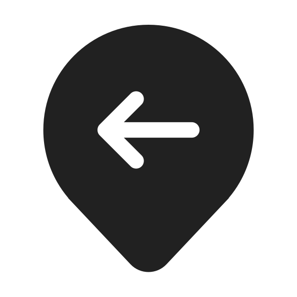 Ic Fluent Location Arrow Left 48 Filled