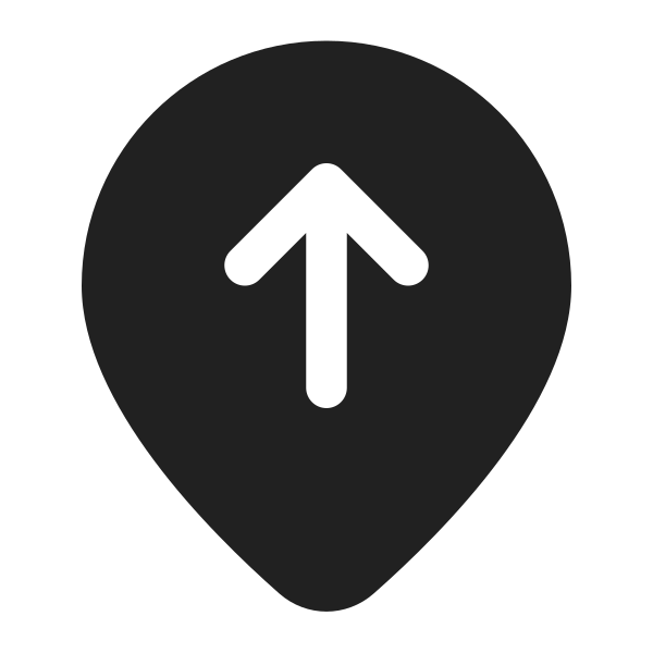 Ic Fluent Location Arrow Up 16 Filled