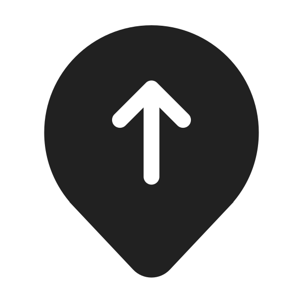 Ic Fluent Location Arrow Up 48 Filled