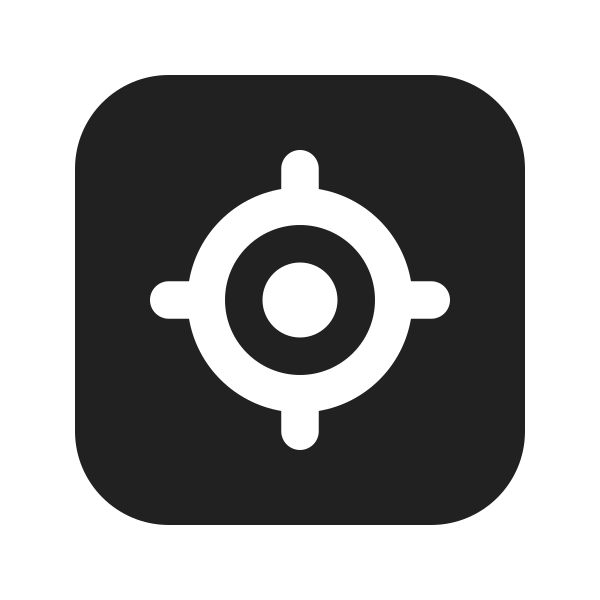 Ic Fluent Location Target Square 16 Filled
