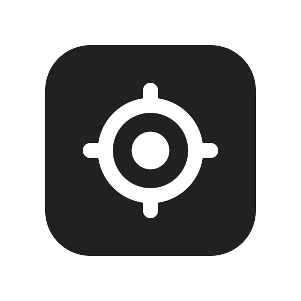 Ic Fluent Location Target Square 20 Filled