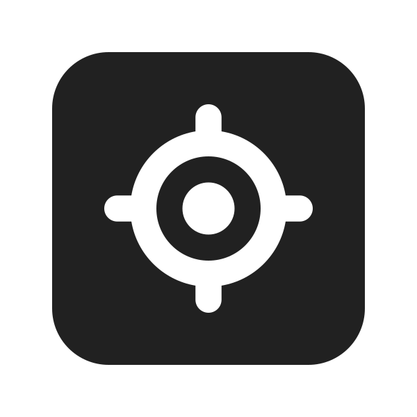 Ic Fluent Location Target Square 24 Filled