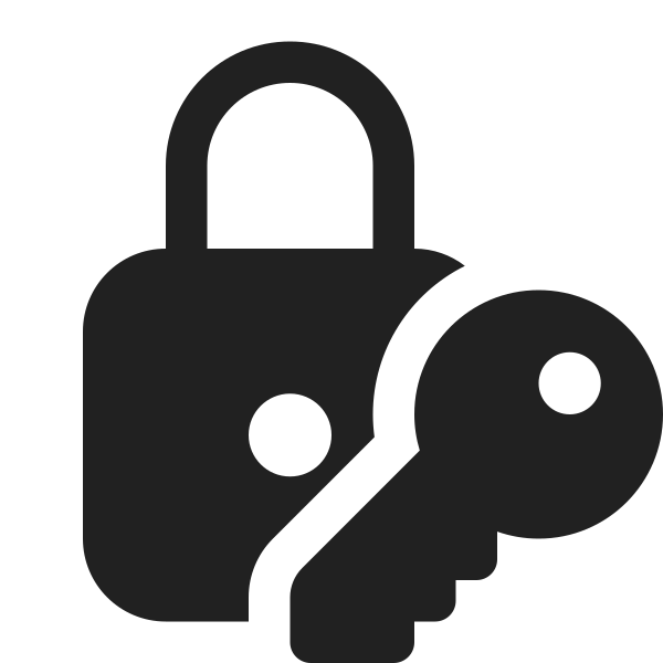 Ic Fluent Lock Closed Key 16 Filled