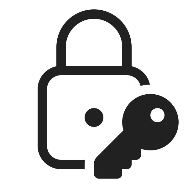 Ic Fluent Lock Closed Key 20 Regular