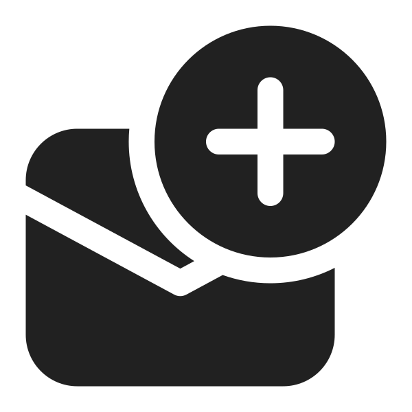 Ic Fluent Mail Add 16 Filled