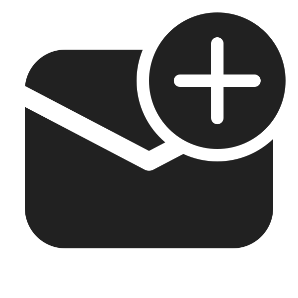 Ic Fluent Mail Add 24 Filled