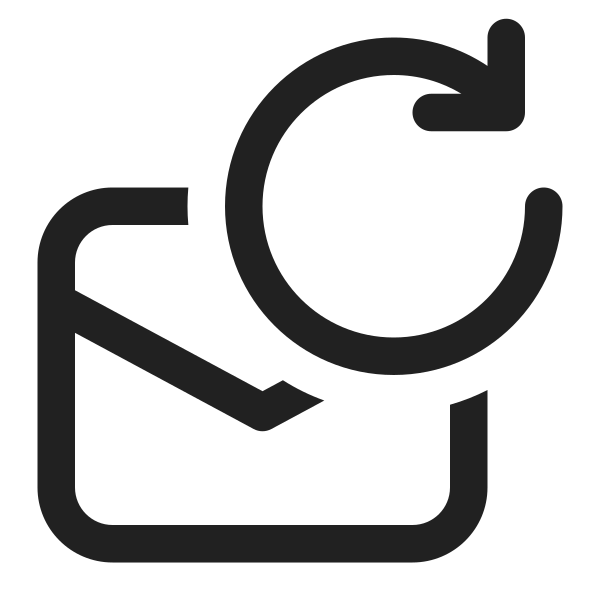 Ic Fluent Mail Arrow Clockwise 16 Regular
