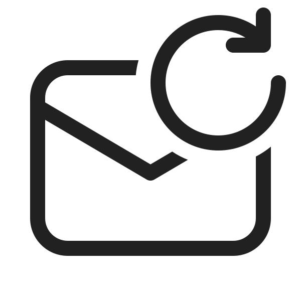 Ic Fluent Mail Arrow Clockwise 20 Regular