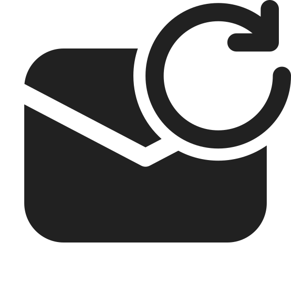 Ic Fluent Mail Arrow Clockwise 24 Filled