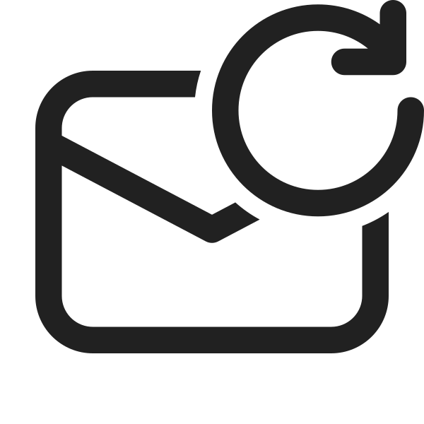 Ic Fluent Mail Arrow Clockwise 24 Regular