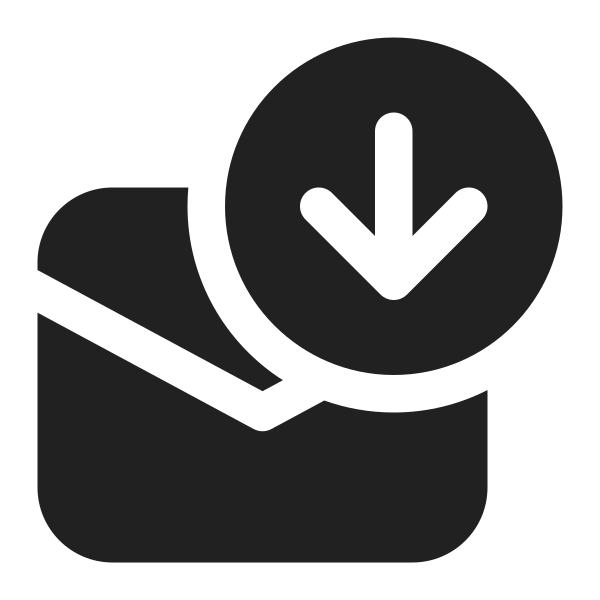 Ic Fluent Mail Arrow Down 16 Filled