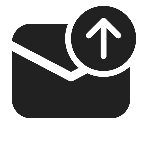 Ic Fluent Mail Arrow Up 24 Filled