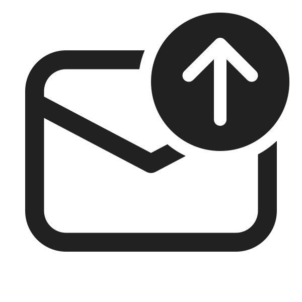 Ic Fluent Mail Arrow Up 24 Regular