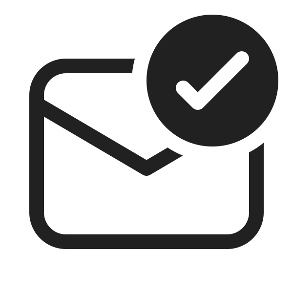 Ic Fluent Mail Checkmark 20 Regular