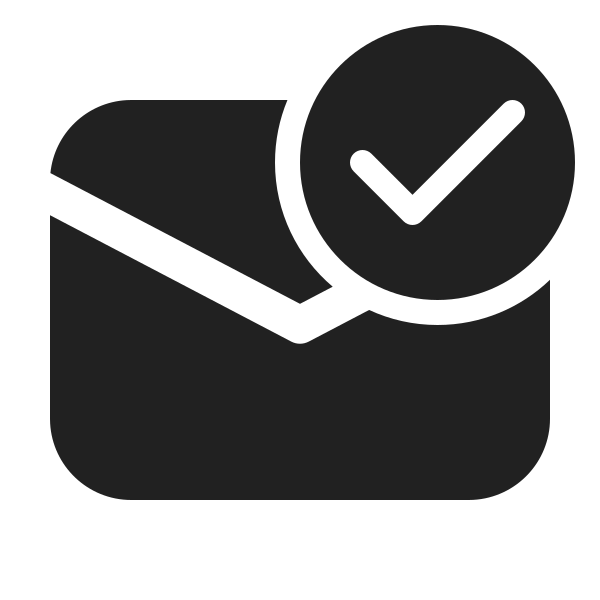 Ic Fluent Mail Checkmark 24 Filled