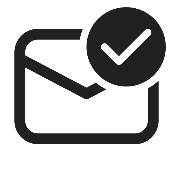 Ic Fluent Mail Checkmark 24 Regular