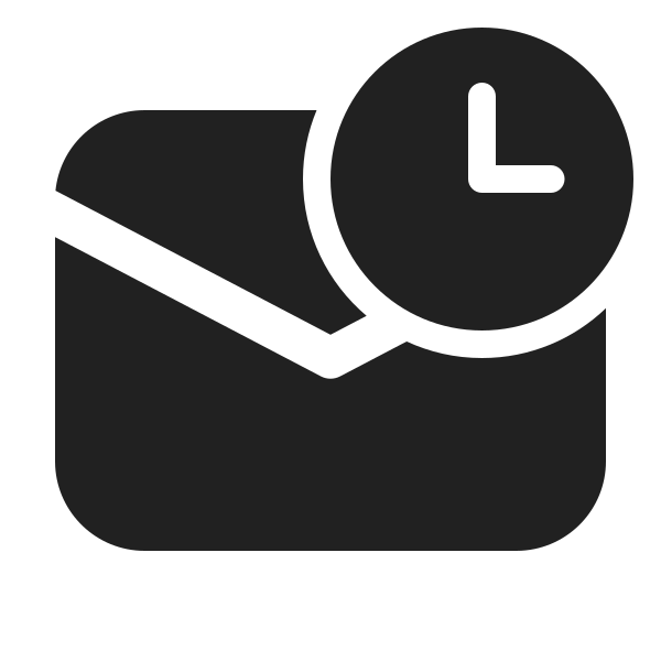 Ic Fluent Mail Clock 24 Filled