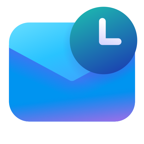 Ic Fluent Mail Clock 32 Color