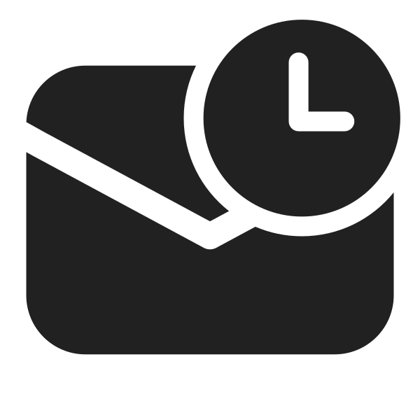 Ic Fluent Mail Clock 32 Filled
