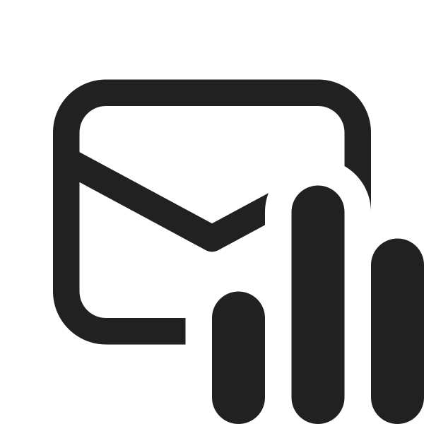 Ic Fluent Mail Data Bar 16 Regular