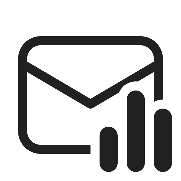 Ic Fluent Mail Data Bar 20 Regular