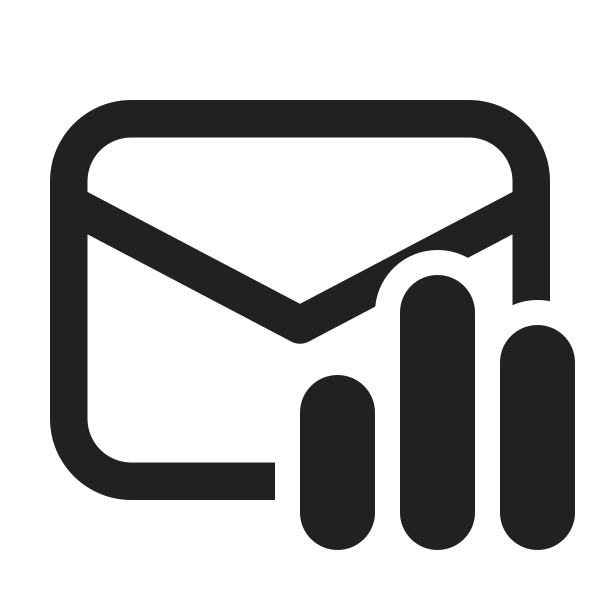 Ic Fluent Mail Data Bar 24 Regular