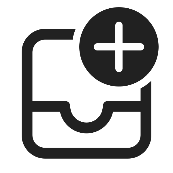 Ic Fluent Mail Inbox Add 24 Regular