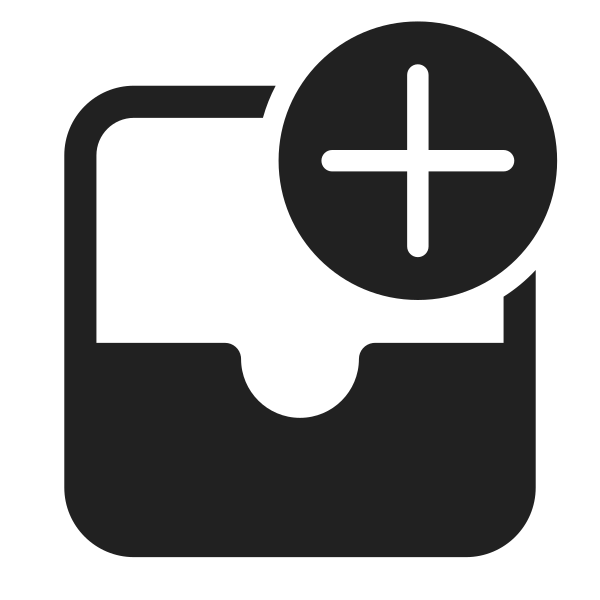 Ic Fluent Mail Inbox Add 28 Filled