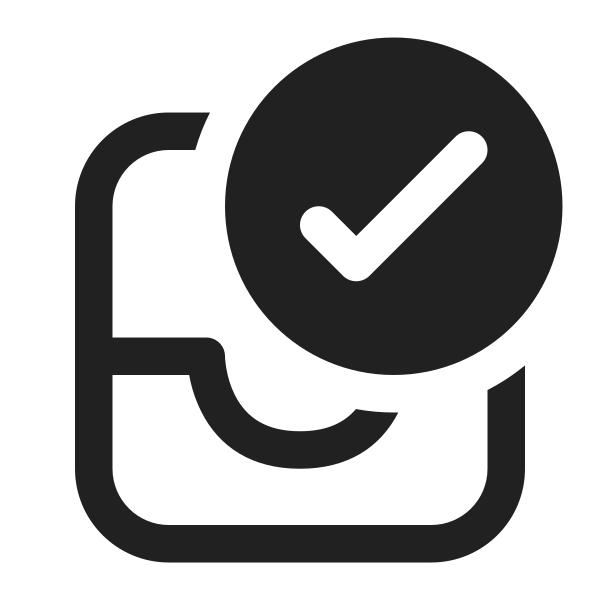 Ic Fluent Mail Inbox Checkmark 16 Regular
