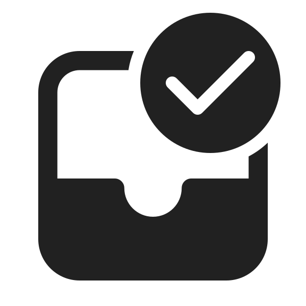 Ic Fluent Mail Inbox Checkmark 24 Filled