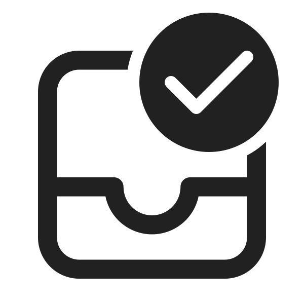 Ic Fluent Mail Inbox Checkmark 24 Regular