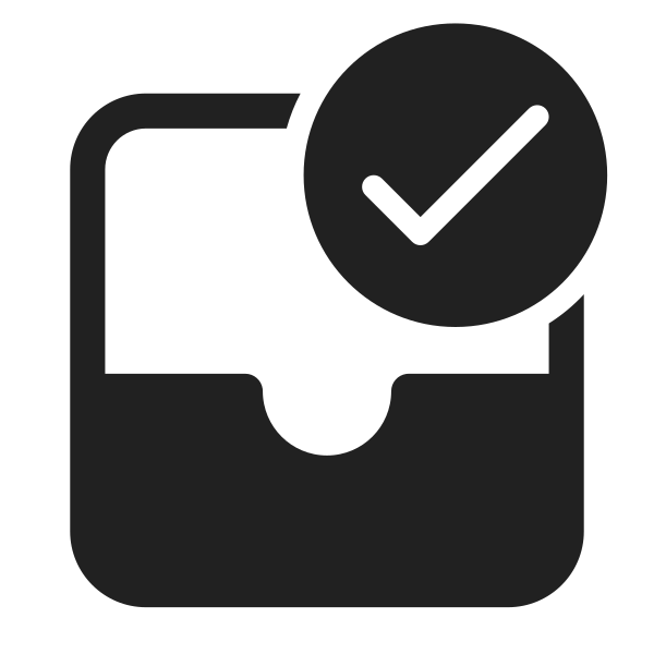 Ic Fluent Mail Inbox Checkmark 28 Filled