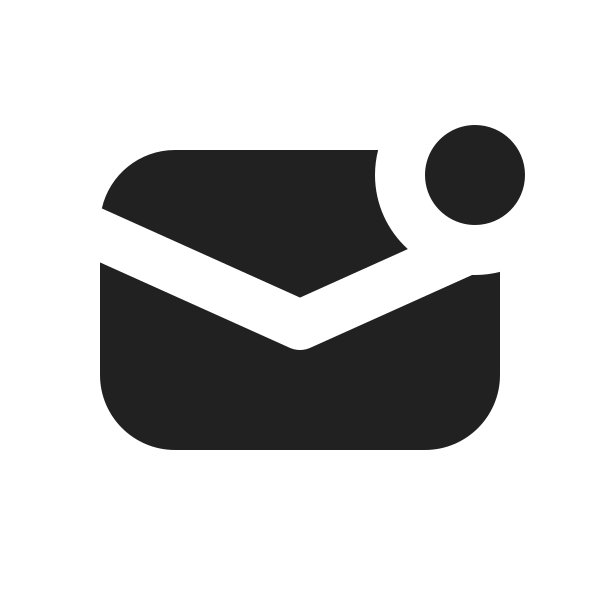 Ic Fluent Mail Unread 12 Filled