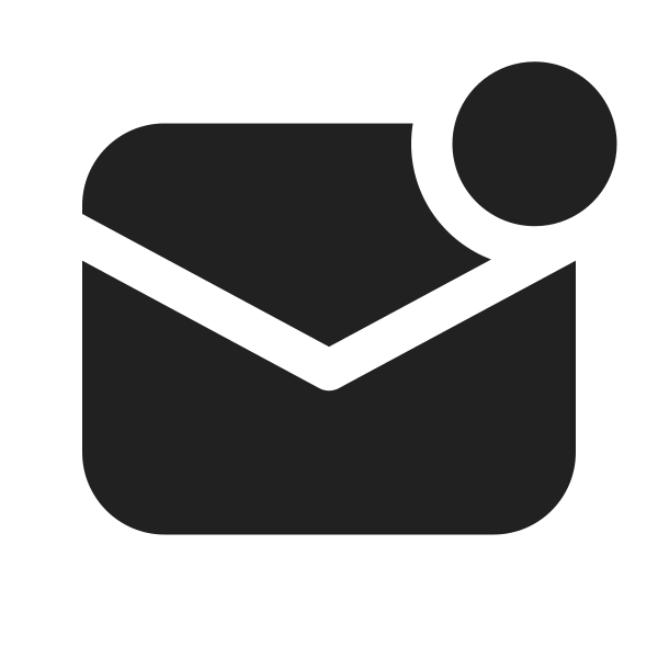 Ic Fluent Mail Unread 16 Filled