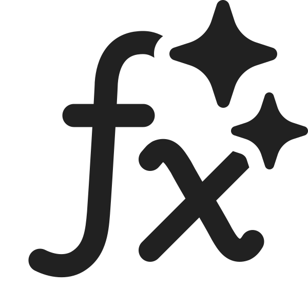 Ic Fluent Math Formula Sparkle 20 Filled