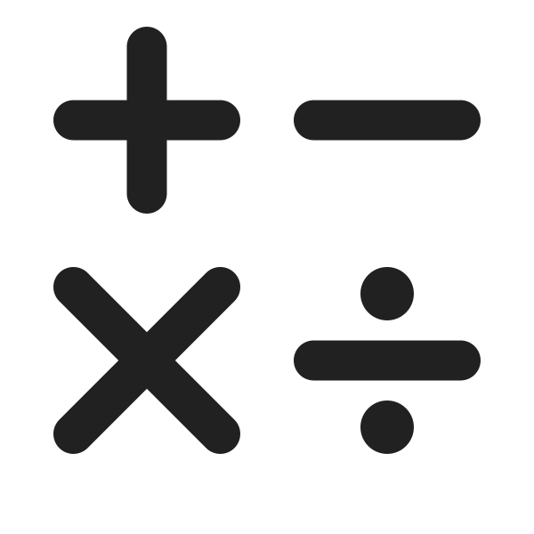 Ic Fluent Math Symbols 20 Filled