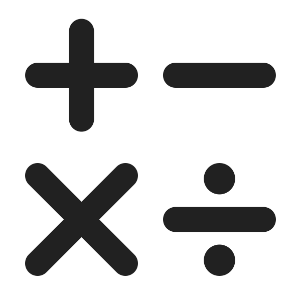 Ic Fluent Math Symbols 24 Filled