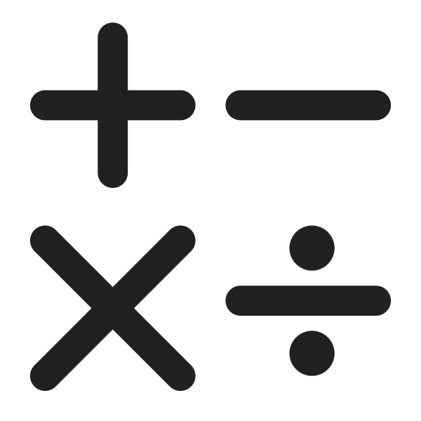 Ic Fluent Math Symbols 28 Filled