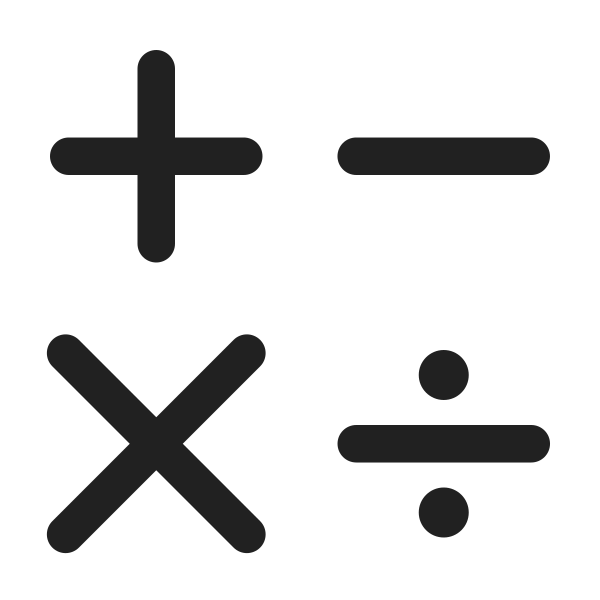 Ic Fluent Math Symbols 48 Filled